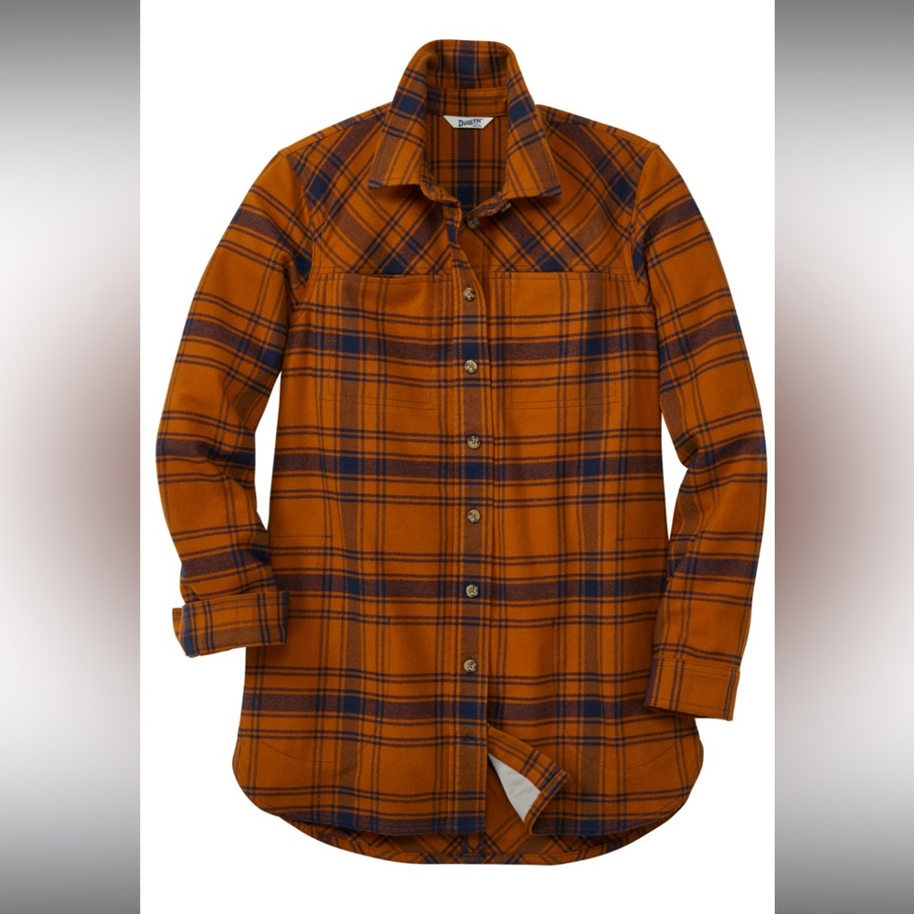 Duluth Trading Co flannel tunic